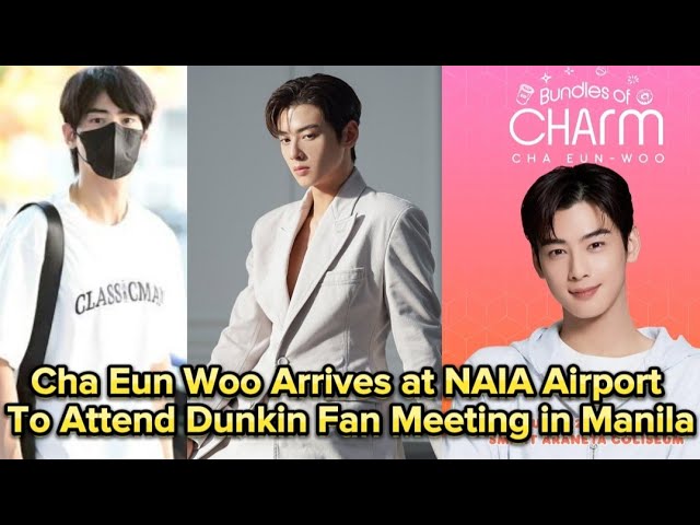 ASTRO's Cha Eun Woo is coming back to Manila for his Dunkin' fan meeting