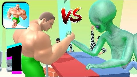 Muscle Rush Gameplay All Levels iOS,Android Walkthrough Mobile Game Update New Level 1-3