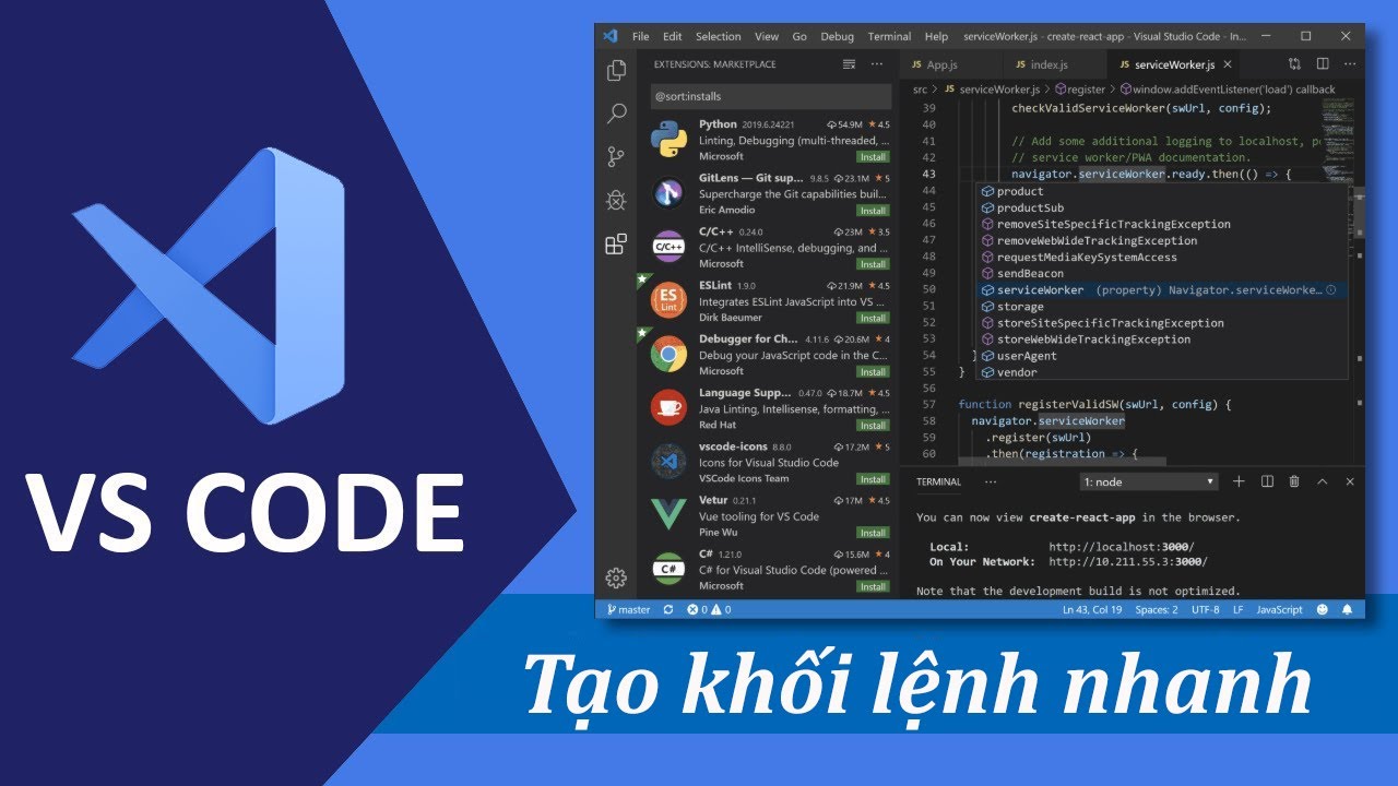 Hướng dẫn sử dụng Visual Studio Code A-Z toàn tập