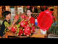 Sros yummy cooking vlogs: Dragon fruit dessert with Milo | Ny love fruit dessert like this so much