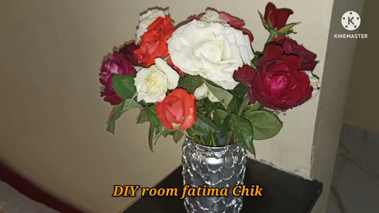 شكل راقي في تزيين زجاجة برطمان. مزهرية ازهار 