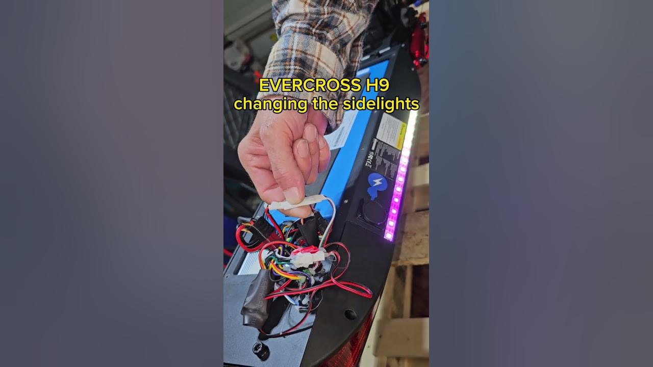 EVERCROSS H9. Changing the sidelights. - YouTube