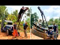       the adventure of turning the jeep into a crane
