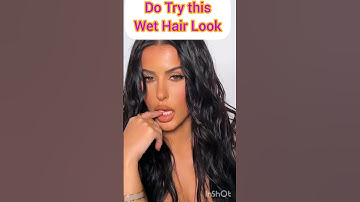 Trendy "Wet Hair Look" Tutorial (Kim K Inspired!) ✨ #Shorts