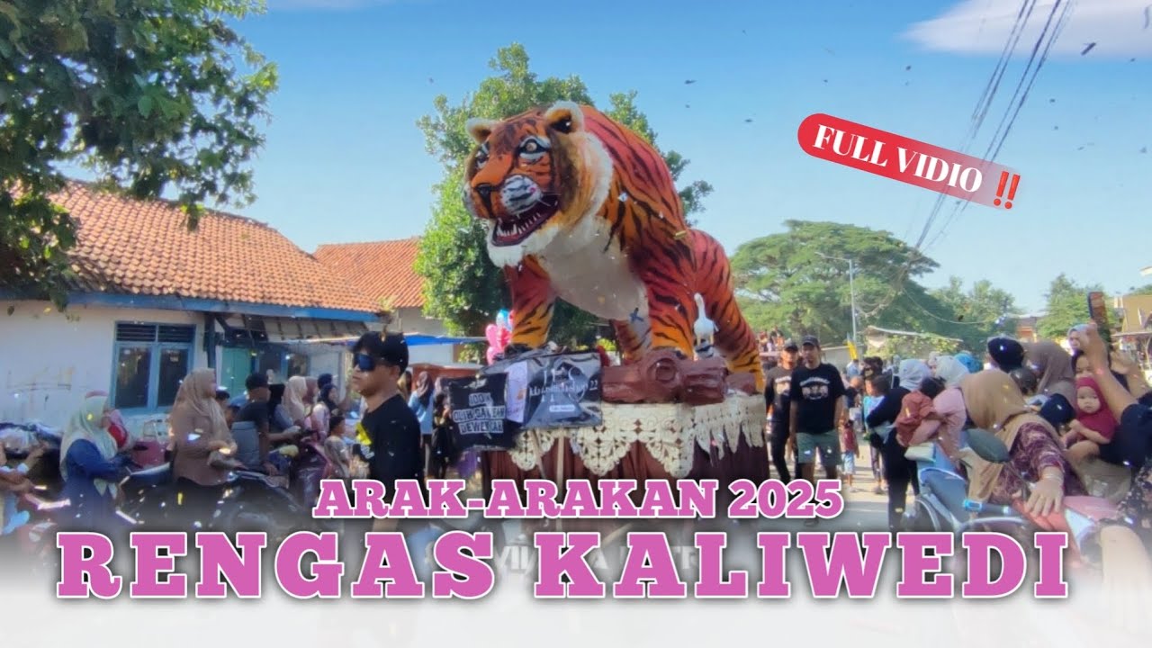 FULL Vidio ‼️ ARAK-ARAKAN RENGAS KALIWEDI KIDUL 2025 || karnaval Muludan 2025 