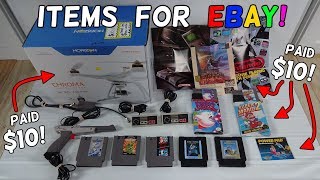 $10 Garage Sale Drone + $10 Goodwill Nintendo Haul! - Flips & Finds #20