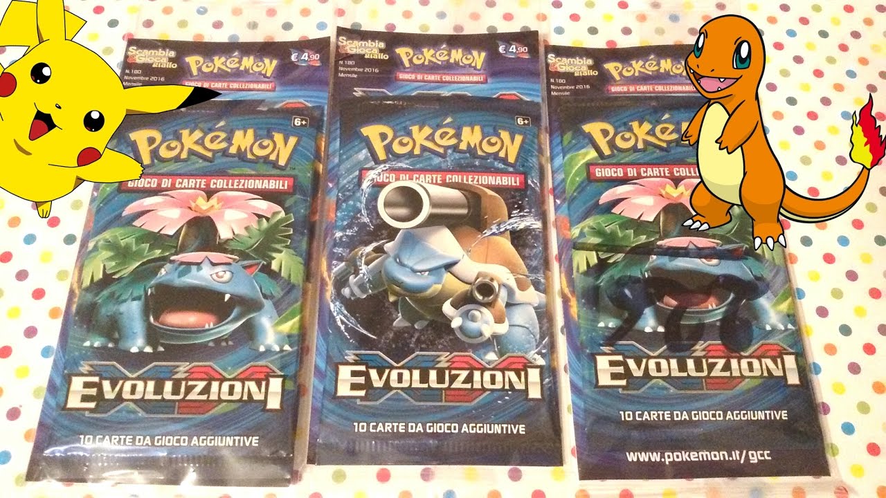 Apertura Pacchetti Pokemon xy Evoluzioni!!! (2 EX pull) !!! - YouTube