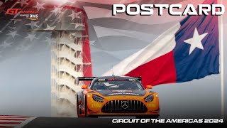 POSTCARD | Circuit of The Americas | GT America powered by AWS 2024