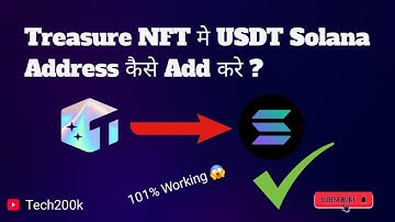 USDT Solana Ka Address kaise bnaye✅ Treasure NFT ka Withdrawal Problem Solve🤑#usdt #nft #treasurenft
