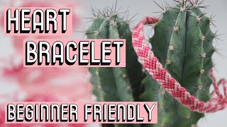 HEART BRACELET TUTORIAL [CC] || Beginner Friendly