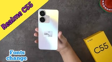 Font Setting In Realme C55, Font Size Change In Realme C55, How To Change Font Style In Realme C55,