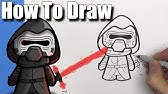 How To Draw Cute Darth Vader Easy Chibi Step By Step Youtube