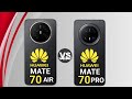 Huawei mate 70 air vs huawei mate 70 pro full comparison.