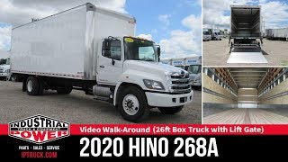 Straight Truck 2020 HINO 268A 26ft Box Truck with Lift Gate IP Truck