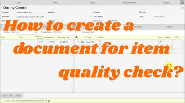 [Garment - Pro ERP] - Quality Control before Warehouse In 入庫前的質量控制 (中英字幕)