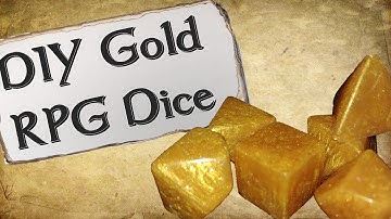 How to Make Your Own Dice Set | Gold Resin Dice
