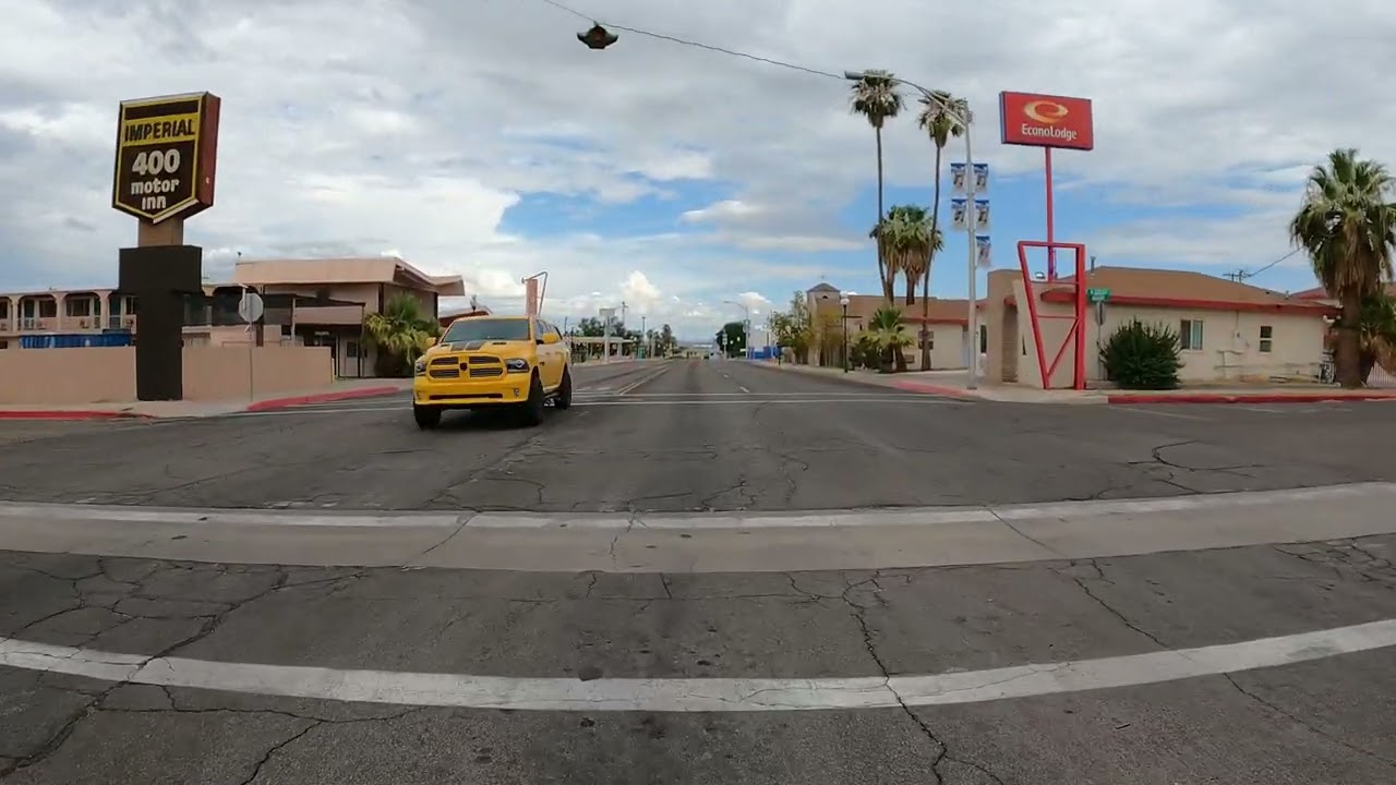 West Broadway Street in Needles CA 4K