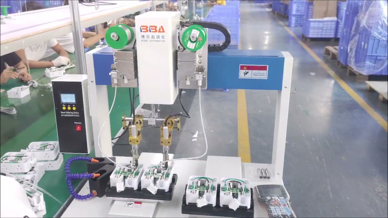 Prix de la machine à souder automatique,Équipement de soudage au fer avec double tête de fer