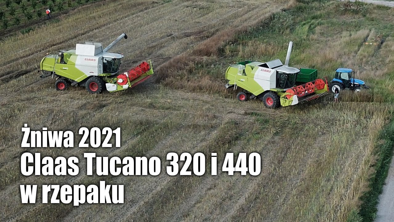 maxresdefault Żniwa 2021   Claas Tucano 320 i 440 w rzepaku   VIDEO