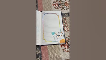 Aesthetic and Simple Border Design For Journals Assignments And Projects #youtubeshorts