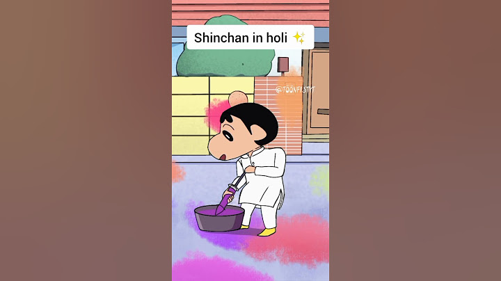Shinchan in holi ✨ #holi #shinchan #fastival