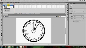 การสร้างนาฬิกาอะนาล็อก (Analog Clock) ด้วย Flash CS6