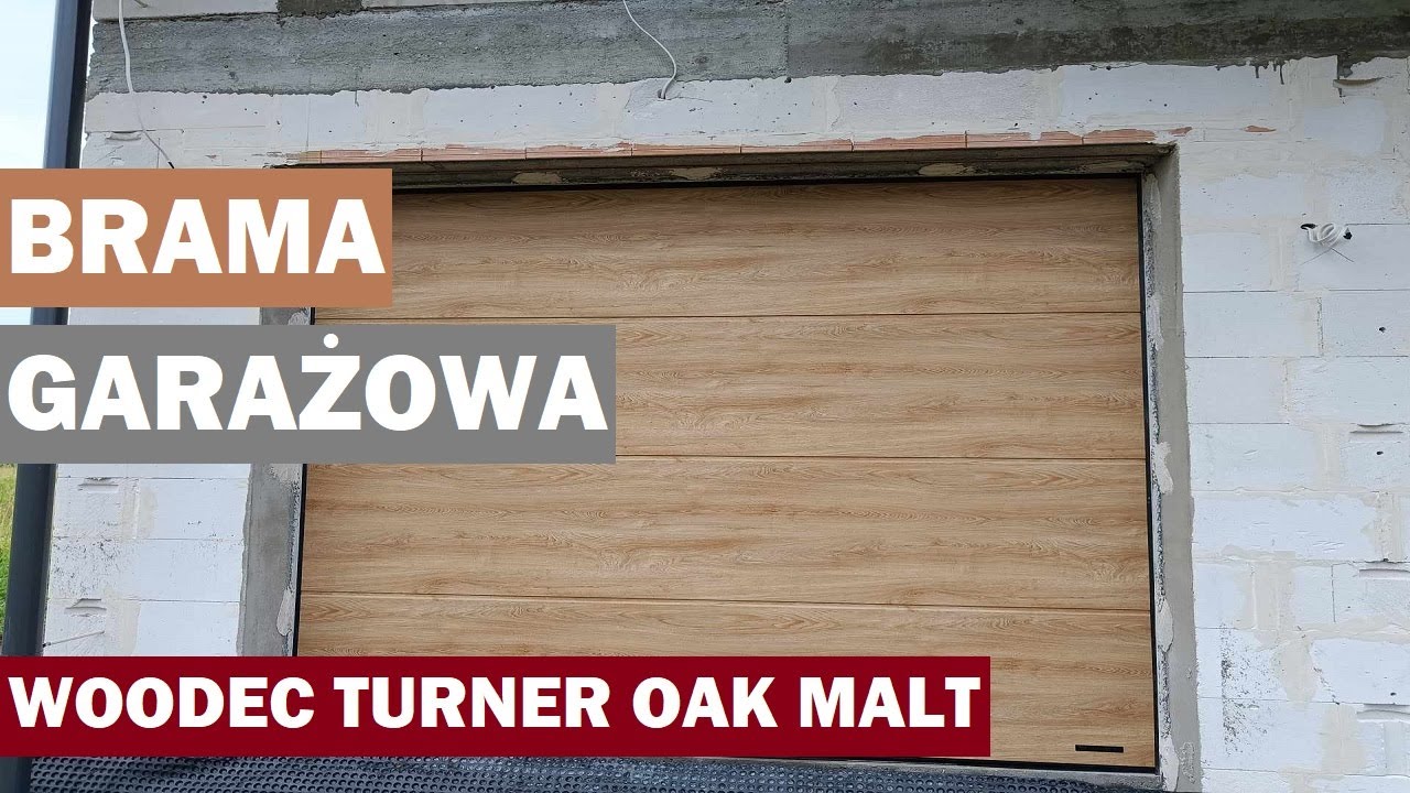 Brama garażowa| woodec turner oak malt|