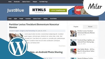 WordPress - ติดตั้งธีม JustBlue และสอนปรับแต่ง Menu, Fonts, CSS ภายในธีม