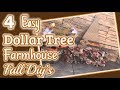 4 EASY DOLLAR TREE FARMHOUSE Fall DIY’s | DIY Dollar Tree Fall Decor