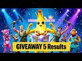 Fortnite Giveaway 5 Results #fortnite #fortnitegiveaway #fortnitefunnymoments