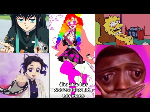 REACTING TO CRINGE KNY OC🥀🫡-PART 2 [AkumaShidori]