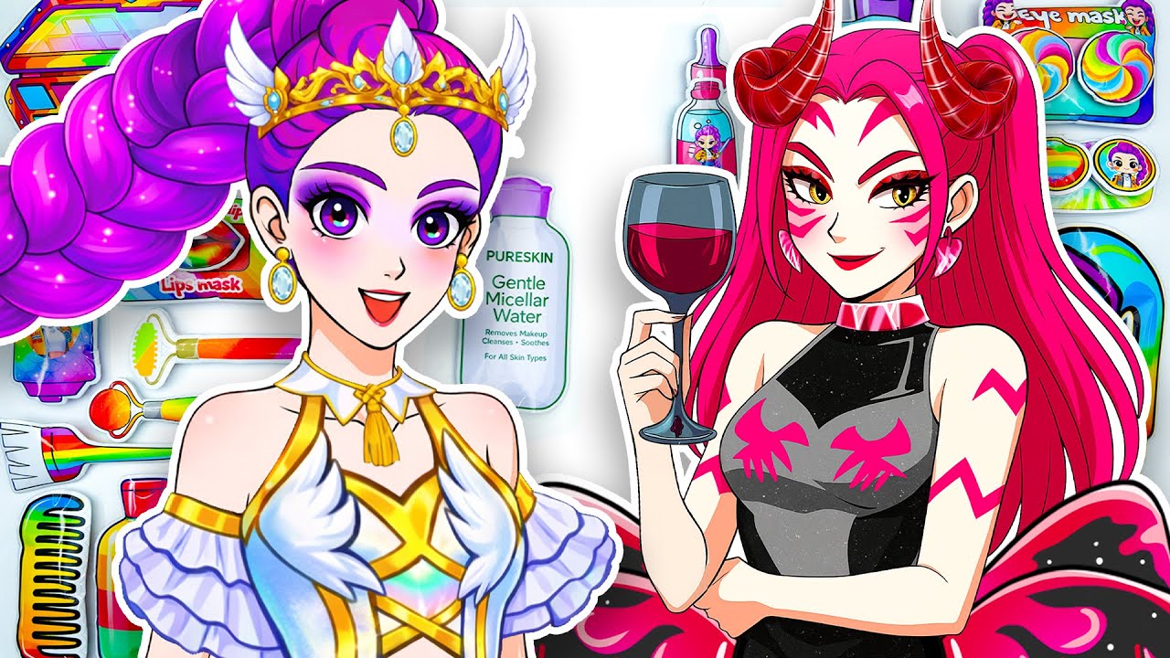 💖Paper DIY💖 KPOP DEMON HUNTERS Rumi Mira Princess Hair + Skincare + Makeup Blind Bag Unboxing