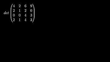 Manim test: Determinant of a matrix