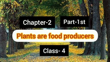 Science,, Plants are food producers,, part-1st (class-4)