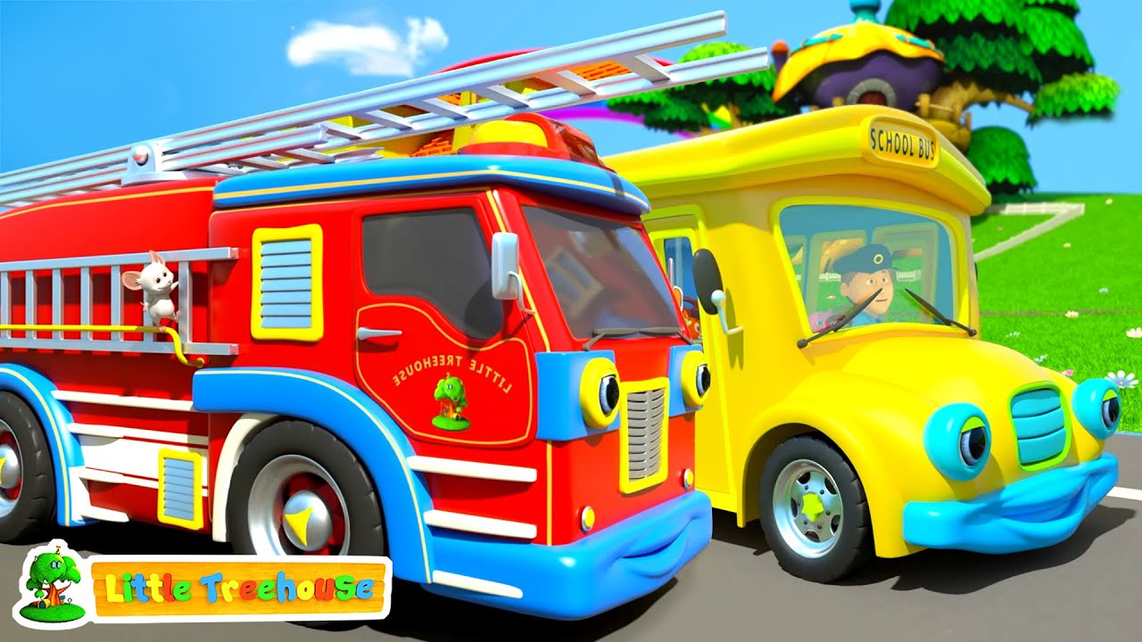 Wheels on the Vehicles | Fun Ride Song | Kids Animation & Nursery Rhymes