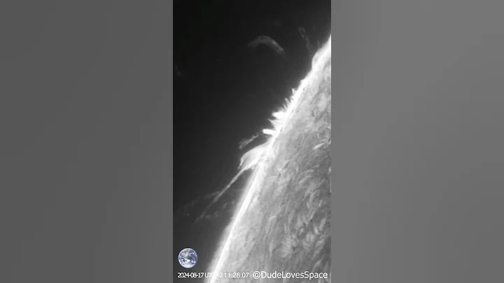 Incredible Side View of the Sun’s Limb! Captured Through My Telescope #astronomy #space