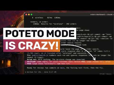 Poteto Mode + Claude Code is SOMETHING ELSE!