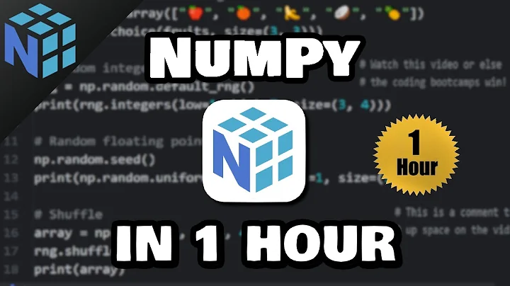 Learn NumPy in 1 hour! 🔢