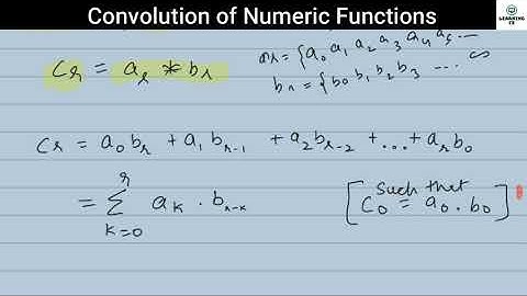 Convolution of Numeric Functions | Discrete Mathematics