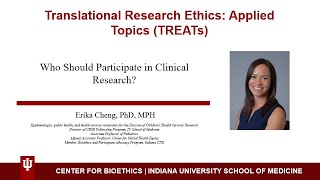 TREATS  Who Should Participate in Clinical Research