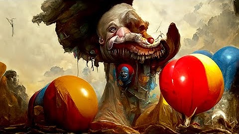 Artificial Nightmares : Coulrophobia Circus  || DD PYTTI VQGAN AI Art Video [4K 60 FPS]