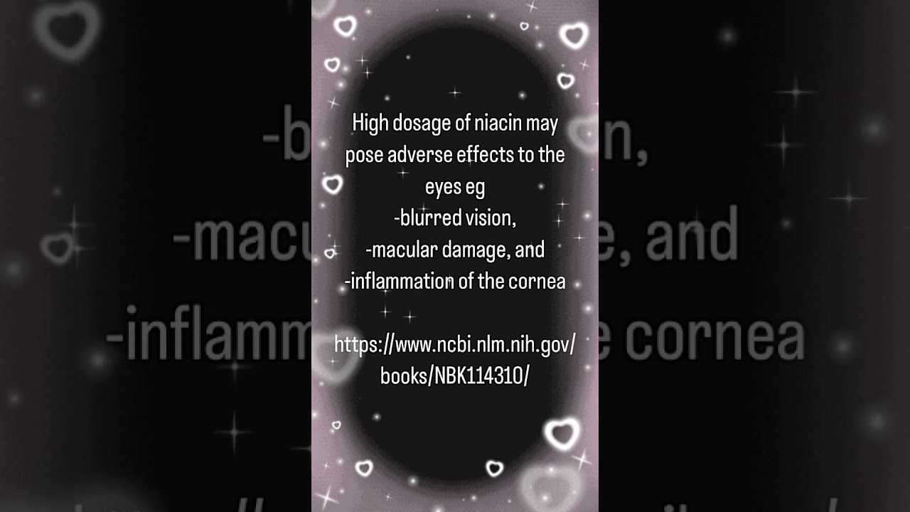  Niacin Overdose Signs Symptoms Adverse Drusman Healthawareness Eyes