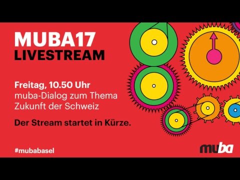 Eröffnung muba 2017: Bundesrat und Stress diskutieren über die Zukunft der Schweiz