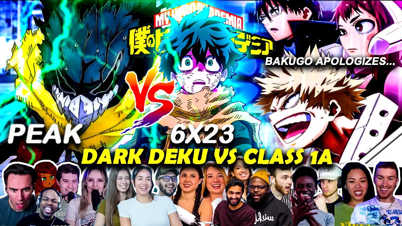 Dark Deku Vs Class 1A 🔥🤯Bakugo Apologizes..💔My Hero Academia Ep 6X23 Reaction Mashup