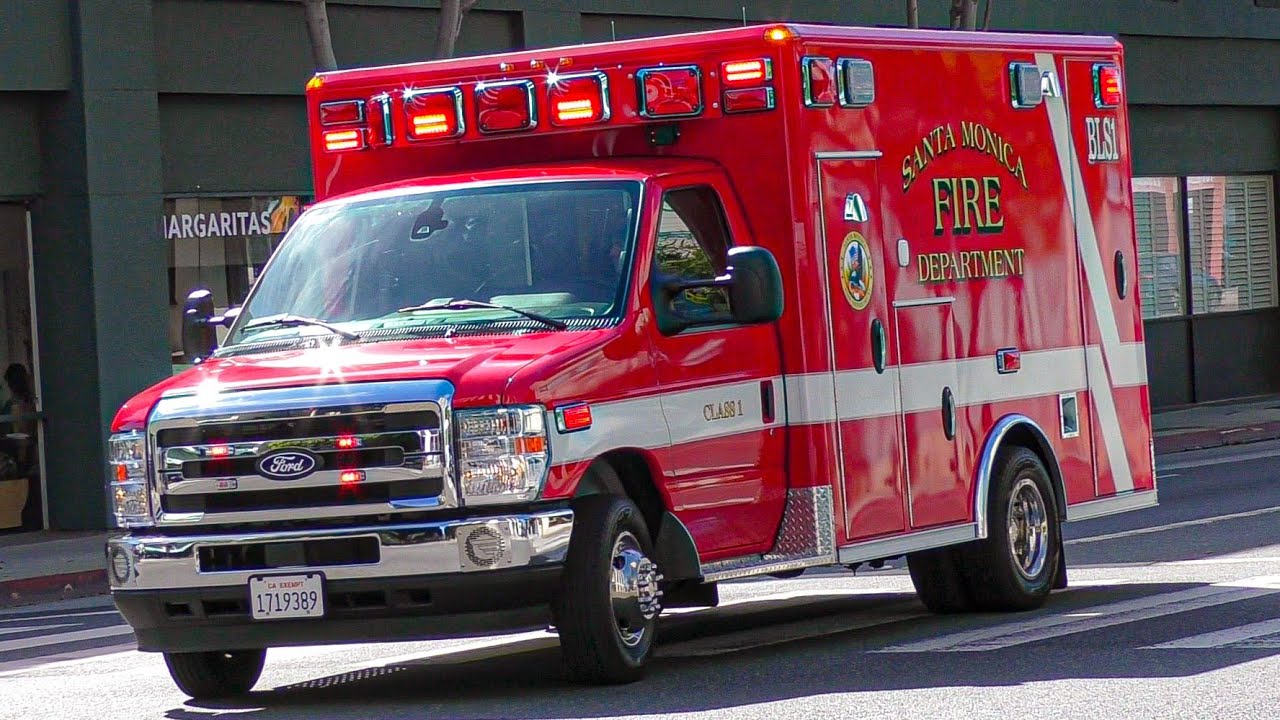 Santa Monica Fire Dept. *New* BLS 1 & Engine 6 (reserve) Responding 