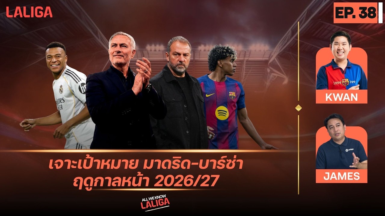 เจาะเป้าหมาย มาดริด-บาร์ซ่า ฤดูกาลหน้า 2026/27 l All We Know LALIGA EP.38