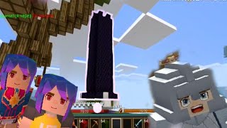 (Blockman go) EGG WARS построили замок из обсидиана screenshot 5