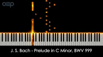 J. S. Bach - Prelude in C Minor, BWV 999 | Classical Piano Music