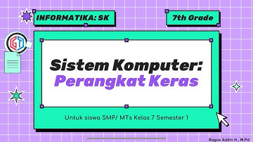 Perangkat Keras (Hardware) - Informatika kelas 7 SMP/ MTs (Sistem Komputer)