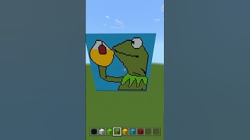 Kermit The Frog Minecraft Build.